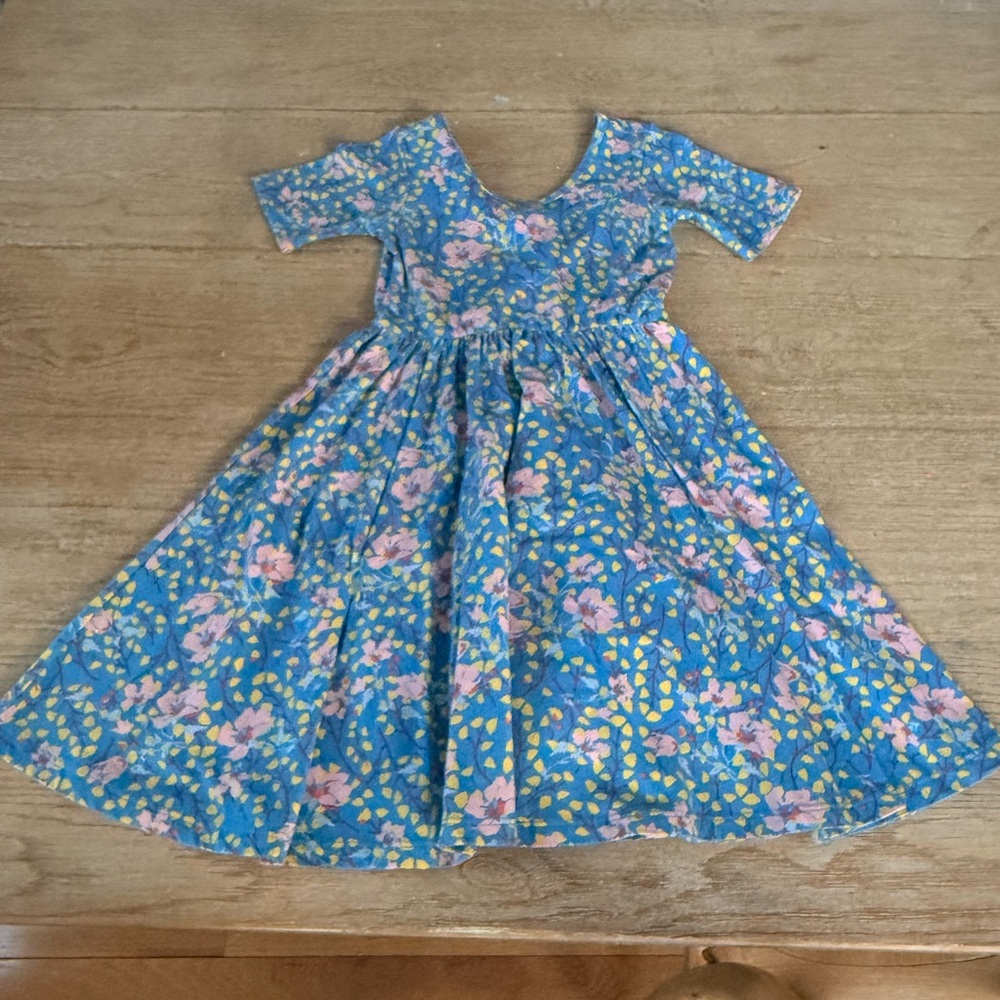 Alice & Ames Floral Blue Kids Dress